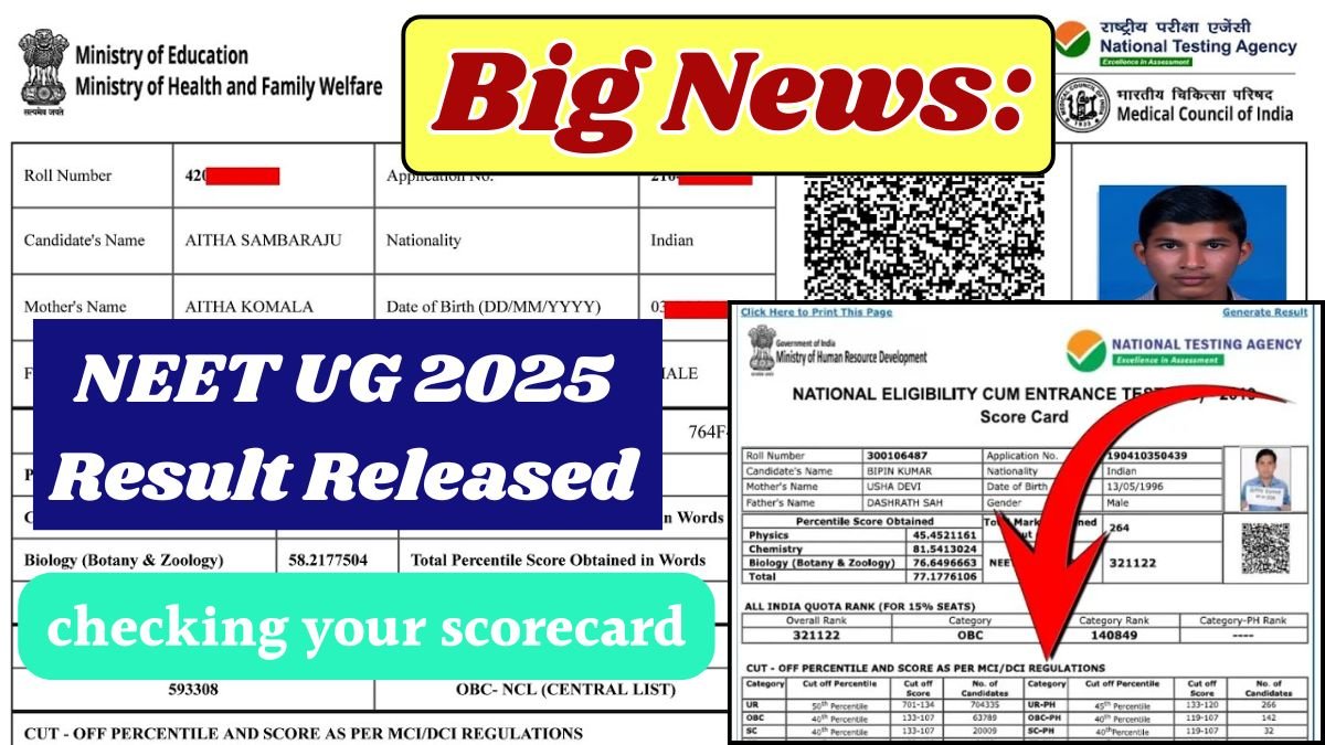 NEET UG 2025 Result Released